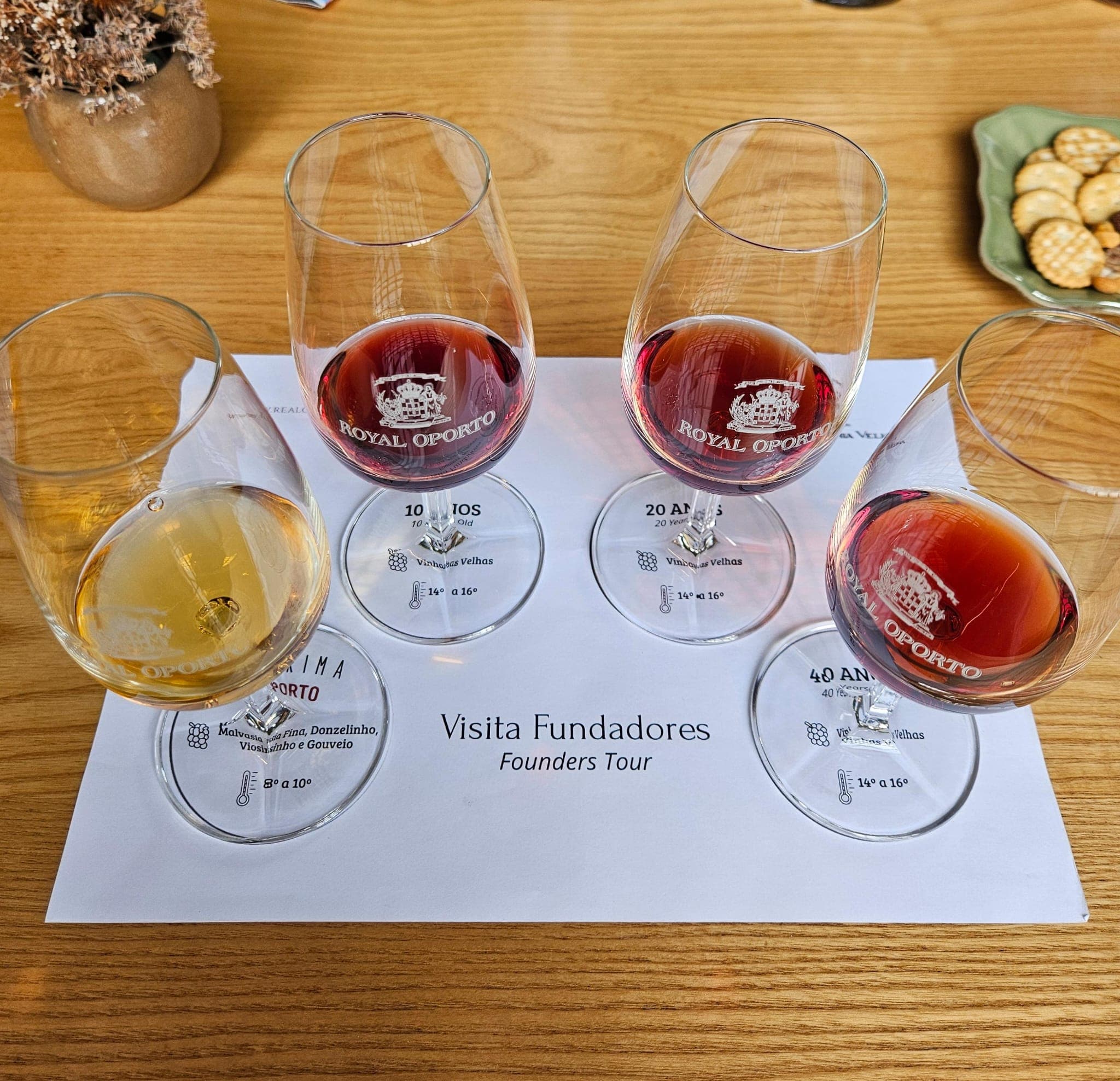 Três taças de vinho em uma degustação