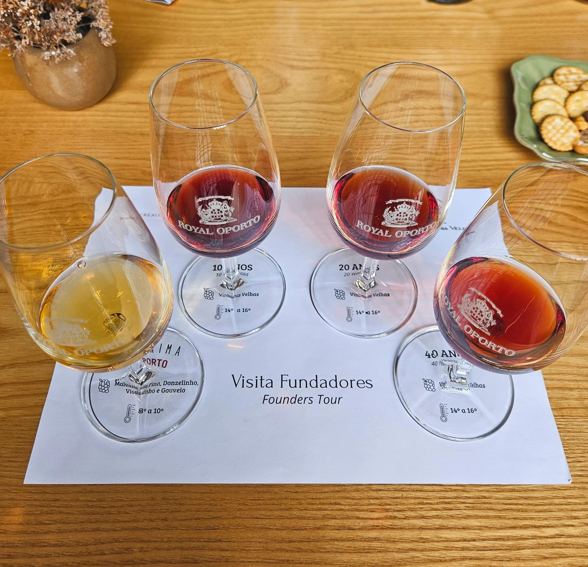 Três taças de vinho em uma degustação guiada